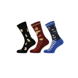 Sokken teckel 3 paar van zeer goede kwaliteit, zonder voelbare naad bij de tenen. Met grappige print in Duits thema