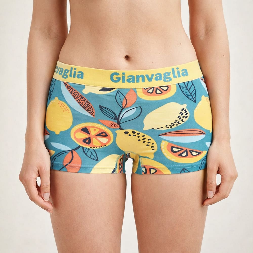 Gianvaglia boxershort voor dames met frisse fruitprint