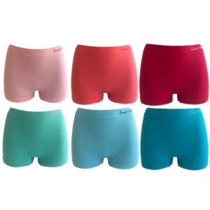 Dames boxershorts in pachtige lichte kleuren. Deze hoge boxershorts zijn naadloos en zitten heerlijk.